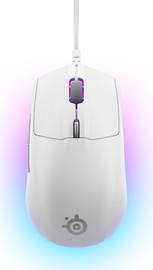 SteelSeries עכבר גיימינג חוטי SteelSeries Rival 3 Gen 2 מהיר ועמיד בחרו צבע לבן