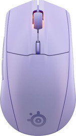 SteelSeries עכבר גיימינג אלחוטי SteelSeries Rival 3 Gen 2 חיבור Bluetooth ו-2.4GHz, חיישן 18K DPI בחרו צבע לבנדר