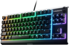 SteelSeries מקלדת גיימינג חוטית עמידה במים SteelSeries Apex 3 TKL US LED