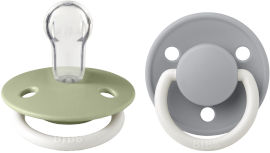 BIBS זוג מוצצים דה לוקס סיליקון SAGE GLOW/CLOUD GLOW גודל אחד