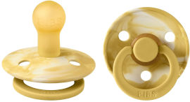 BIBS ביבס - זוג מוצצים MUSTARD IVORY גודל 1
