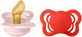 BIBS זוג מוצצים קוטור לטקס BLOSSOM/ CANDY APPLE גודל 1