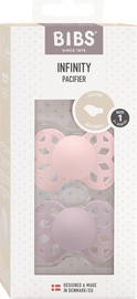 BIBS BLOSSOM/DUSKY LILAC זוג מוצצים סיליקון אינפיניטי מידה 1