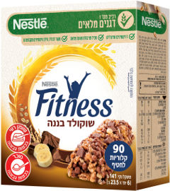 נסטלה פיטנס חטיף דגנים עם שוקולד ובננה