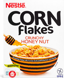 קלוגס Nestle Corn flakes honey nuts דגני בוקר דבש ואגוזים נסטלה
