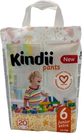 Kindii קינדי פנטס ג'וניור אקסטרא מכנסונים מידה 6 15+ ק"ג