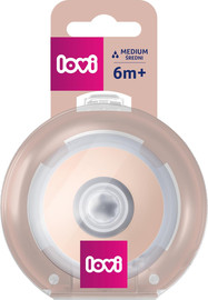 Lovi פטמת Mammafeel לבקבוק האכלה זרימה בינונית - שלב 6+ - מבית Lovi