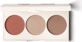 INGLOT SCULPT & SHINE! פלטת איפור הכוללת ברונזר + היילטר + סומק - GLOW ON POINT
