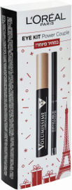 L'OREAL PARIS מארז מסקרה VOLUMISSIME + עפרון עיניים 301