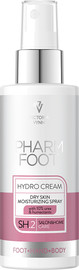 Pharm foot קרם הזנה ספריי עם אוריאה לטיפול בעור יבש HYDRO CREAM
