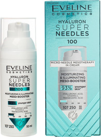 EVELINE SUPER NEEDLES קרם לחות בוסטר חומצה היאלורונית