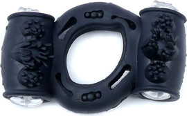 SCALA טבעת רטט עם ויברציה כפולה | Vibrating CockRing Double ,שחור