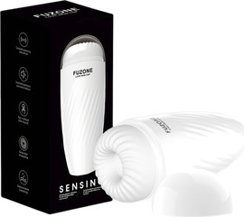 SCALA מאונן כוס רוטט וחכם לגבר – FUZONE Love Skin Cup Sensing ,לבן