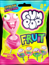 SOUR MADNESS שקית סוכריות על מקל בטעמי פירות עם מסטיק