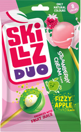 SOUR MADNESS סוכריות על מקל עם טעם תפוח ותות