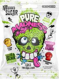 SOUR MADNESS סוכריות קשות PURE ללא סוכר