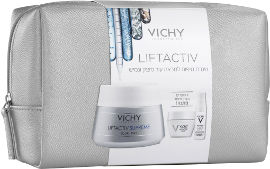 VICHY מארז ליפטאקטיב - תיק איפור בצבע כסף