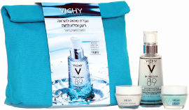 VICHY מארז מינרל 89 בוסטר + קרם פנים אקוואליה + קרם לילה אקוואליה