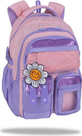 COOLPACK תיק גב לילדים סאלי שני תאים, כיסים קדמיים רצועת תמיכה למותן מבית COOLPACK - צבע ורוד סגול