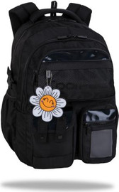 COOLPACK תיק גב לילדים סאלי שני תאים, כיסים קדמיים רצועת תמיכה למותן מבית COOLPACK - צבע שחור