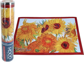 CARMANI ראנר לשולחן מדגם ו. ואן גוך,  חמניות בגודל 29.5x40 ס"מ