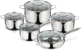 Berlinger Haus סט 5 כלי בישול איכותיים Berlinger Haus Silver
