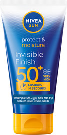 NIVEA SUN קרם הגנה ולחות שקוף עם +SPF50