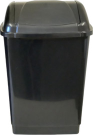 Cortico פח אשפה פליק פלאק 50 ליטר בגימור מבריק שחור