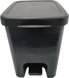 Cortico פח פדל 6L תבור לשירותים כולל פח פנימי - שחור | פח שרותים