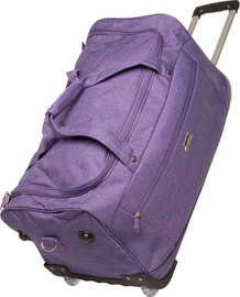 Slazenger תיק דאפל גדול L 28" על גלגלים מבית המותג האנגלי Slazenger סגול