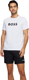 HUGO BOSS חולצת טי שירט HUGO BOSS לגבר עם לוגו על החזה