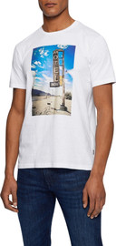 HUGO BOSS טי שירט HUGO BOSS לגברים דגם COTTON-JERSEY REGULAR-FIT