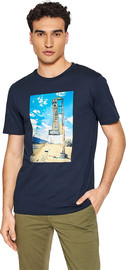 HUGO BOSS טי שירט Hugo Boss לגברים דגם Coltton Jersey Regular-Fit