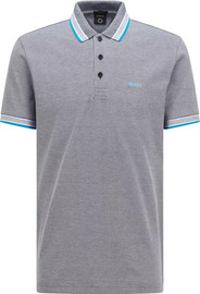 HUGO BOSS חולצת פולו HUGO BOSS לגבר דגם Paddy Curved Logo