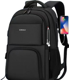 Camel Mountain תיק גב TrekWaveX 36-55L למחשב 13-17 אינץ' עם יציאת USB מבית כאמל מאונטין - שחור