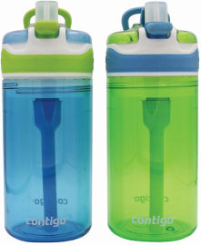 CONTIGO BRANDS בקבוקי SNACK בנים ירוק וכחול