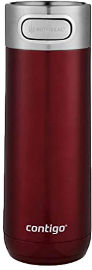 CONTIGO כוס מתכת LUXE 16OZ בורדו