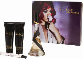 Rihanna Reb'l Fleur סט א.ד.פ + תחליב גוף + ג'ל רחצה + א.ד.פ לאשה