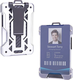 Camel Mountain ארנק Stromis™ Elite קומפקטי עם הגנת RFID - כסוף