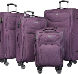 Camel Mountain Camel Mountain® Americano Set 4 (20", 24", 28", 32") – סט מזוודות שלם לכל מטרה - סגול