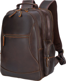 Camel Mountain תיק גב Iridonar Xtreme 35L למחשב 16 אינץ' יציאת USB מבית כאמל מאונטיין - חום כהה