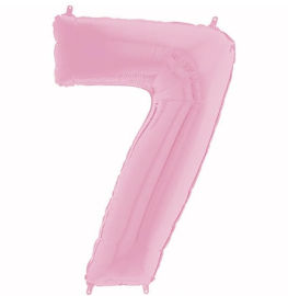 מסיבלנד בלון מספר 7 ענק -ורוד בהיר