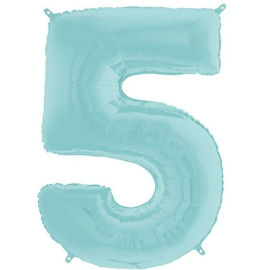 מסיבלנד בלון מספר 5-  כחול פסטל