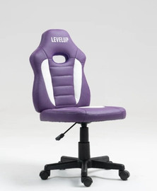 LEVEL UP כיסא תלמיד ארגונומי לנוער מבית LEVEL UP | סגול ולבן