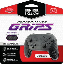 Kontrolfreek צמד גריפים מקוריים Original Grips ל- Nintendo Pro שחור