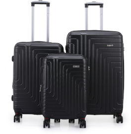 Swiss Voyager סט מזוודות קשיחות 3 יח` 29/25/20 אינטש Swiss Voyager Covent שחור