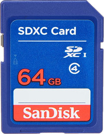 SanDisk כרטיס זיכרון Sandisk 64GB SDXC SDSDB-064G-B35