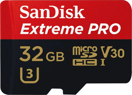 SanDisk כרטיס זיכרון Sandisk Extreme Pro 32GB Micro SDHC 100Mb/s SDSQXCG-032G-GN6MA