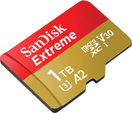 SanDisk כרטיס זיכרון Sandisk Extreme 1TB Micro SD UHS 190Mb/s SDSQXAV-1T00-GN6MN