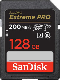 SanDisk כרטיס זיכרון Sandisk Extreme Pro 128GB 200Mb/s SDSDXXY-128G